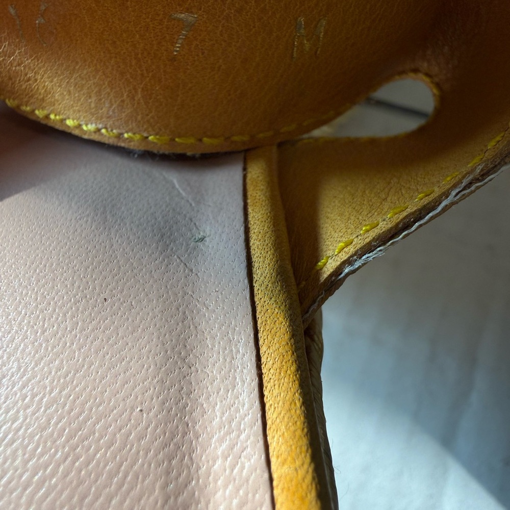 STUART WEITZMAN Yellow Women's Espadrille Sandals Size 7M - Picture 6 of 6